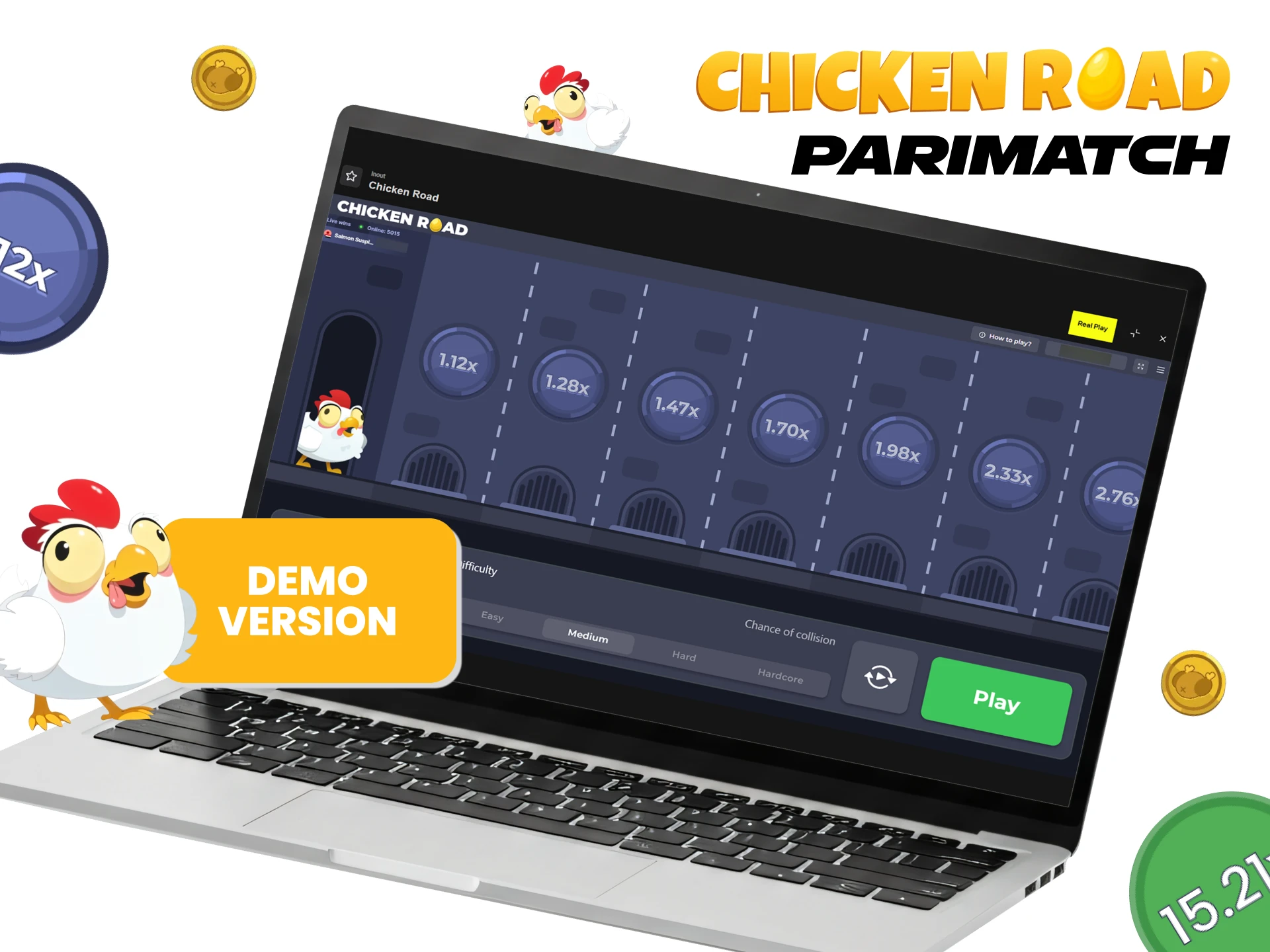Try the free demo mode on Parimatch.