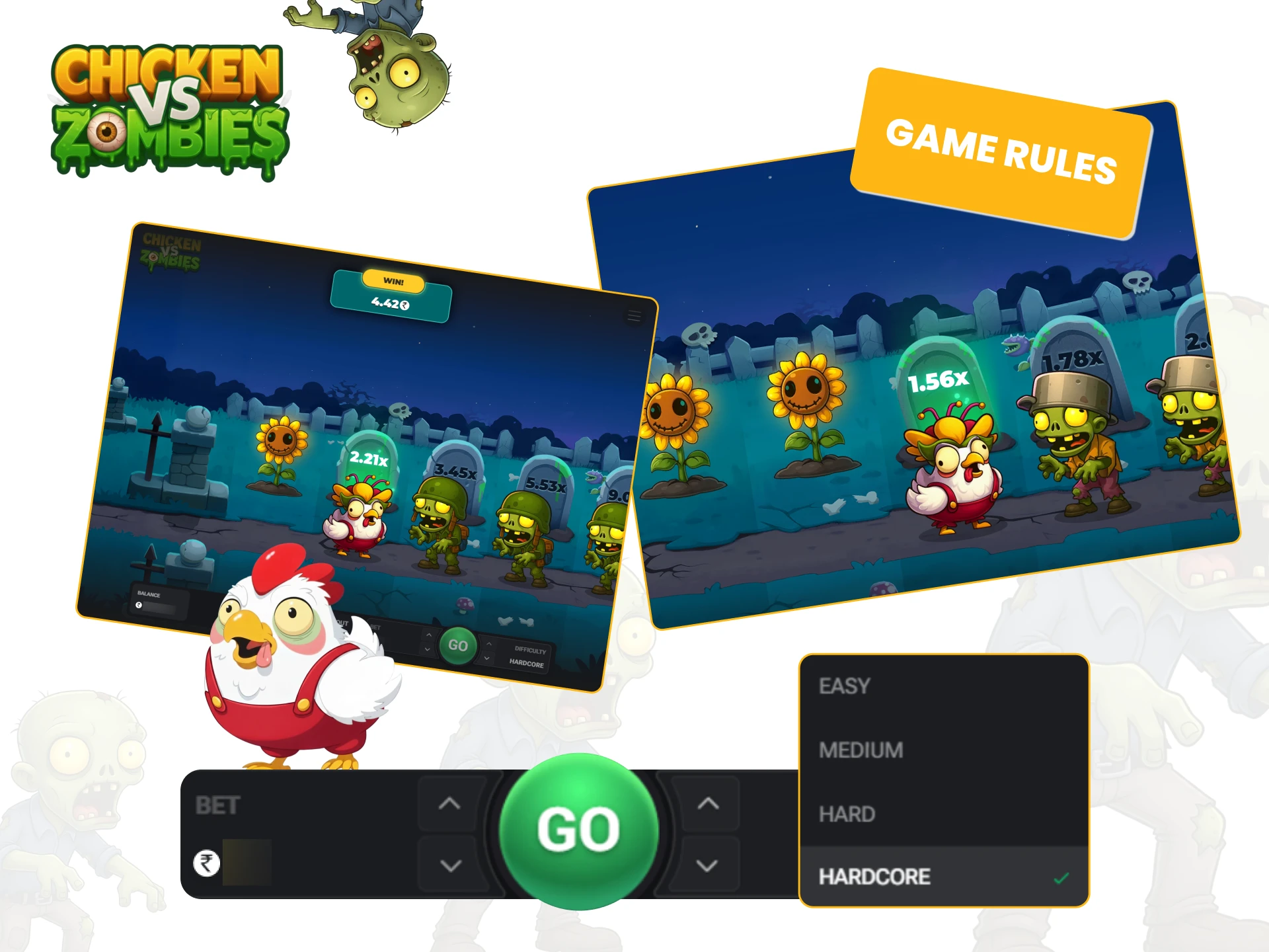 Chicken vs Zombies Game Rules for Playing and Winning in Online Action Game.