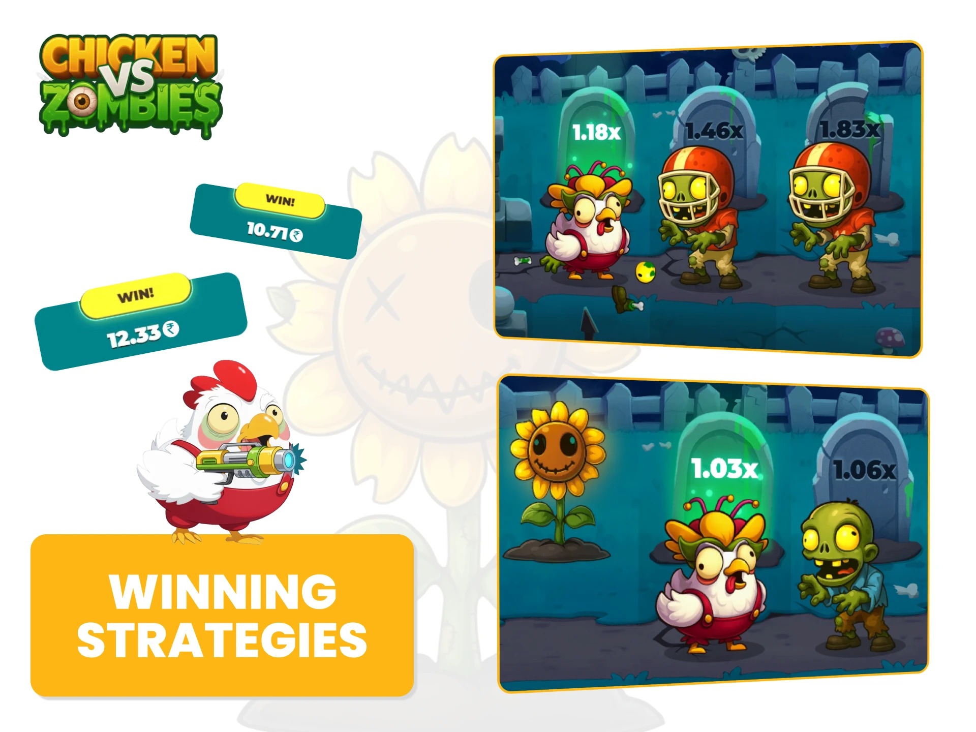 Tips and Winning Strategies for Playing Chicken vs Zombies Online Game.