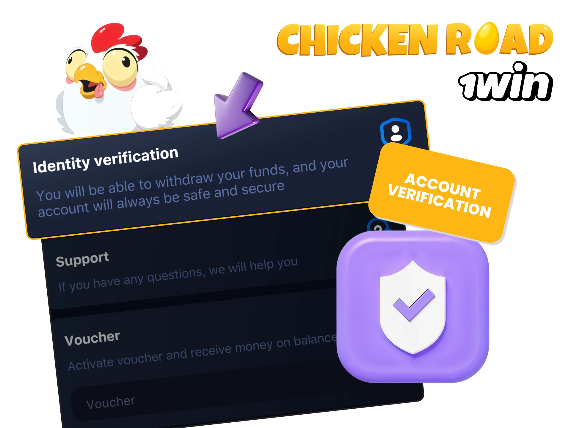 Verification of your 1win account.