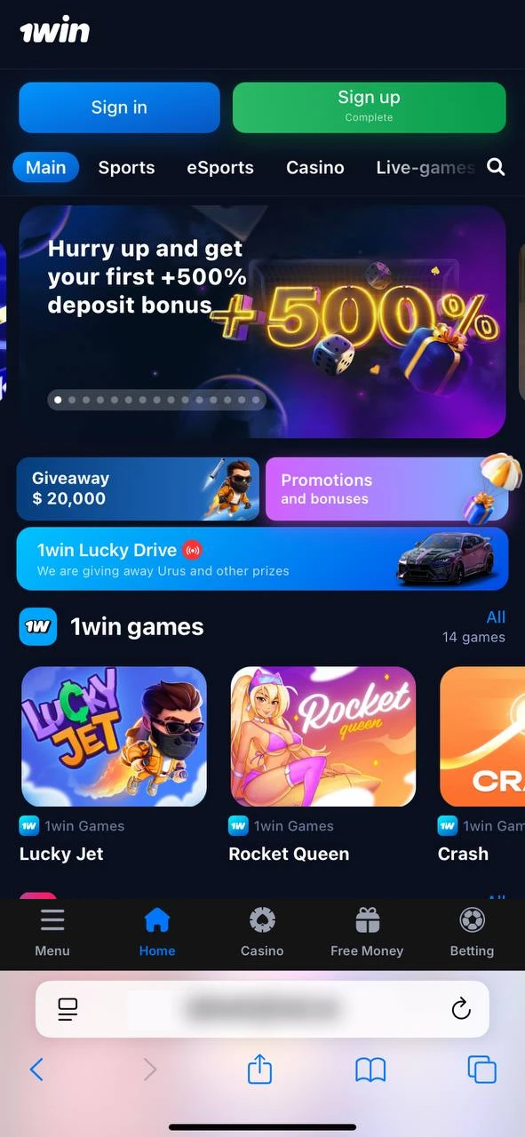 Go to the casino's official website.